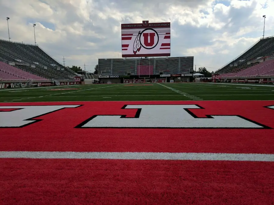 Rice-Eccles Stadium field and stands at the University of Utah